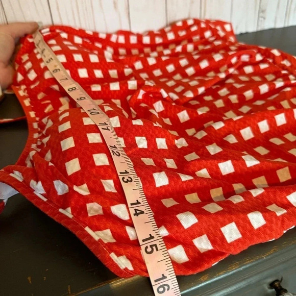 NWT Sea Level Le Damier Blouson Multifit Singlet Orange Red Size US 8 - Picture 7 of 9